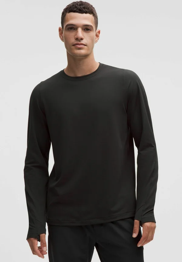 RULU FLEECE CREWNECK LONG SLEEVE - Langarmshirt - black