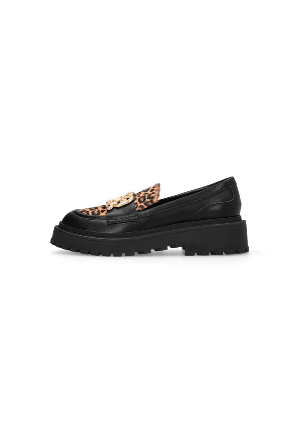 RUMI - Slipper - black/leopard