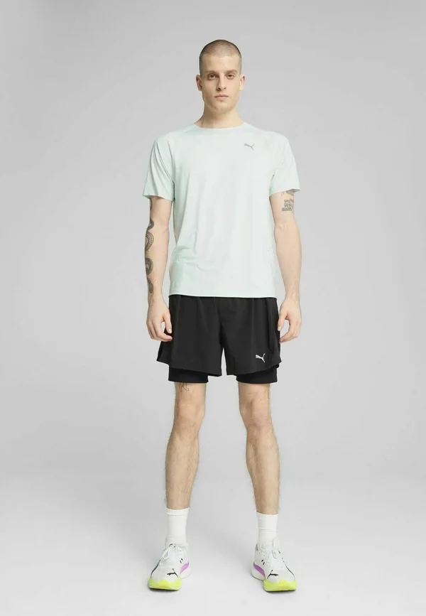 RUN CLOUDSPUN TEE - Sport T-Shirt - peaceful blue