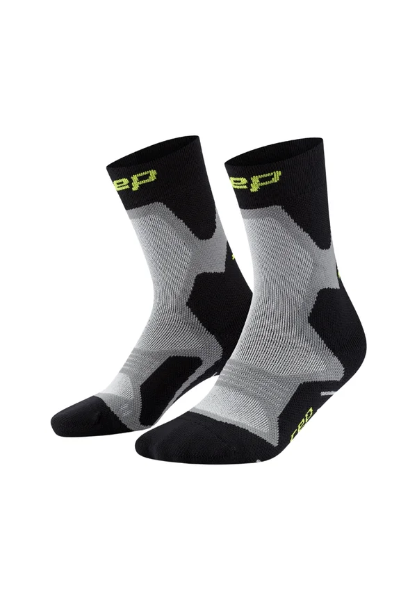 RUN COMPRESSION CUSHION MID CUT UNISEX - Sportsocken - black