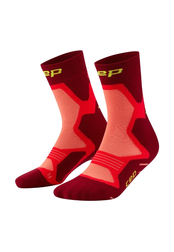 RUN COMPRESSION CUSHION MID CUT UNISEX - Sportsocken - red