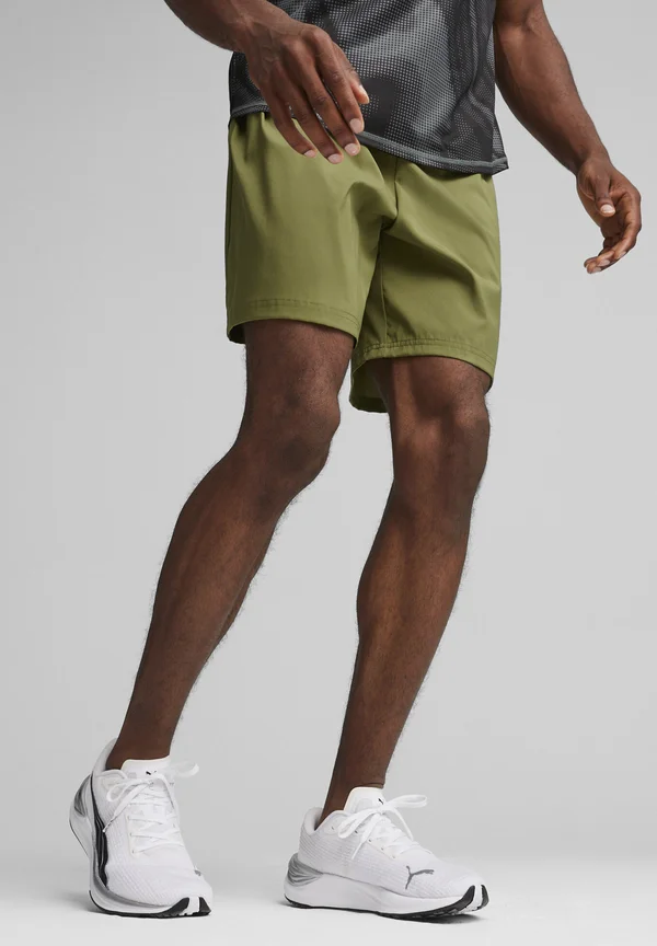 RUN FAV 2IN1 - Kurze Sporthose - olive green