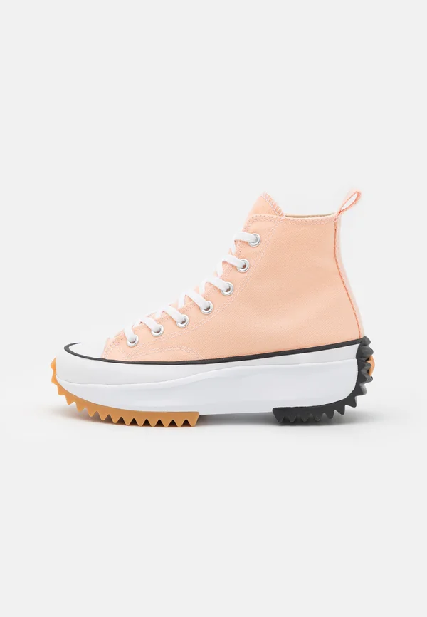 RUN STAR HIKE SEASONAL UNISEX - Sneaker high - peach/white