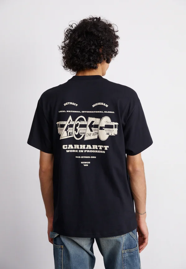 RUNAWAY - T-Shirt print - black/wax