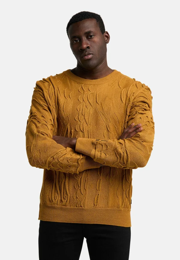 RUNDHALS  D'ANDREA  - Strickpullover - senfgelb