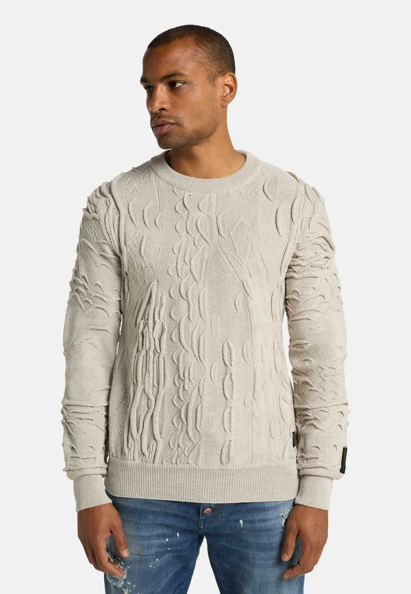 RUNDHALS  D'ANDREA  - Strickpullover - weiß