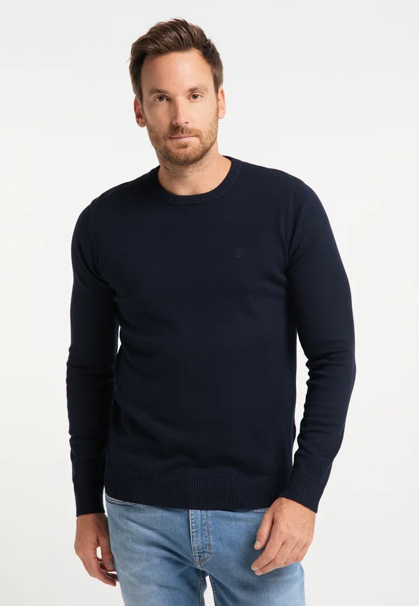 RUNDHALS PALPITO - Strickpullover - marine