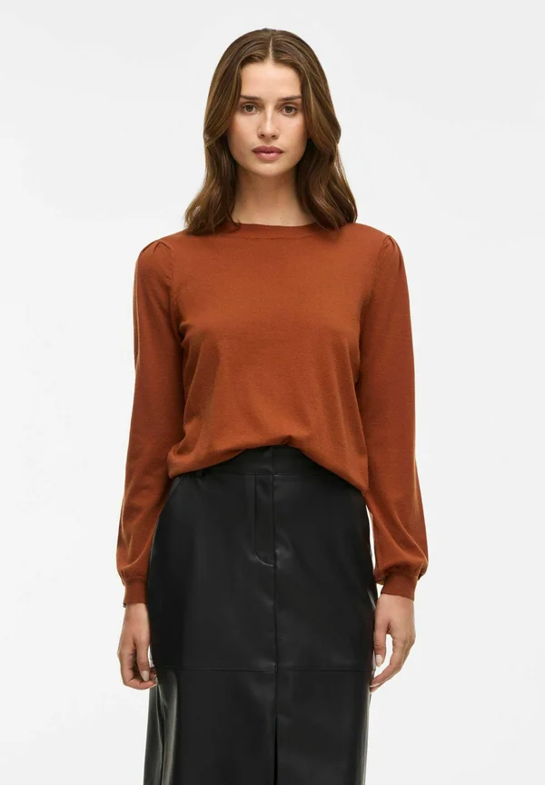 RUNDHALS - Strickpullover - argan oil