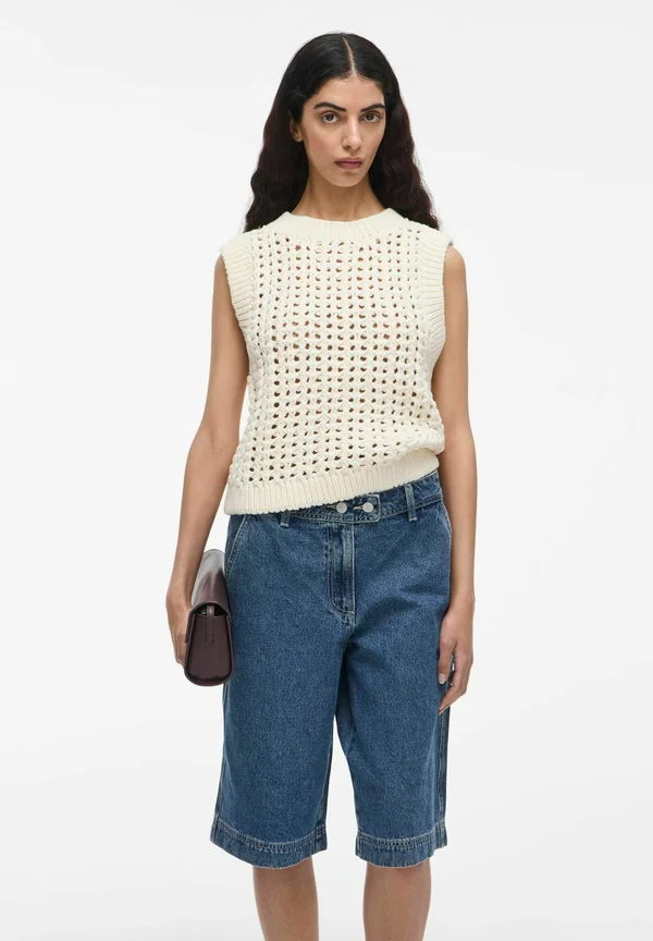 RUNDHALS - Strickpullover - birch