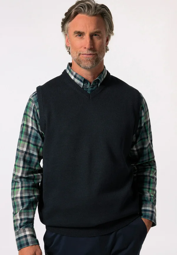 RUNDHALS - Strickpullover - navy blue