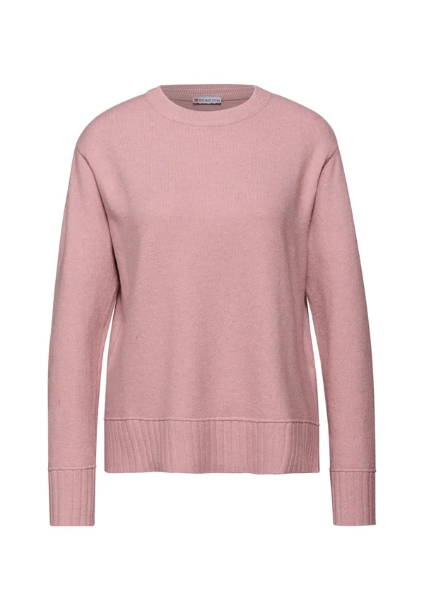 RUNDHALS - Strickpullover - rosa