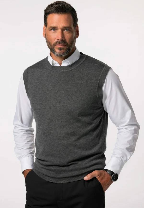 RUNDHALS - Strickpullover - slate