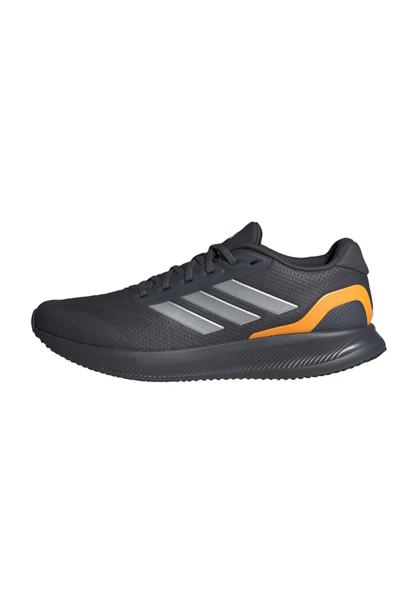RUNFALCON 5 M - Laufschuh Straße - aurora onix   iron metallic   lucid tangerine