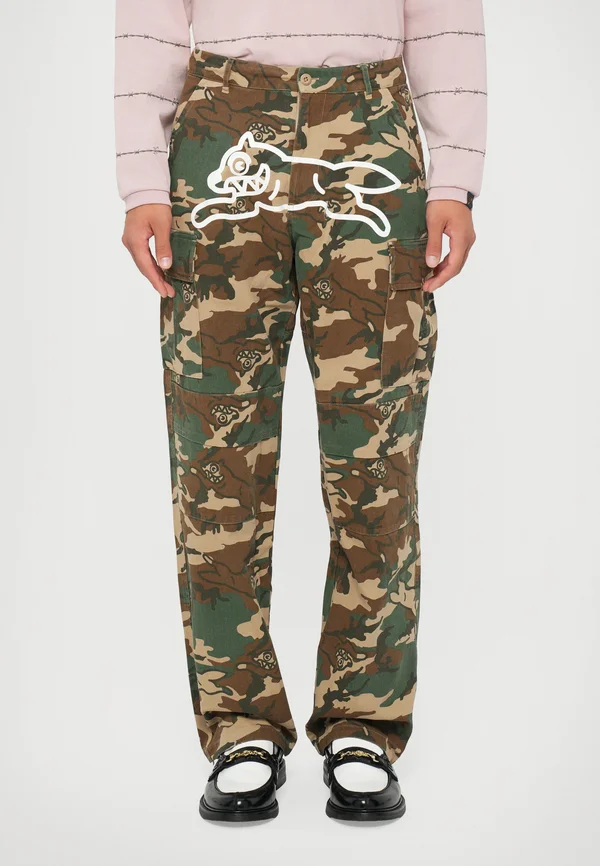 RUNNING DOG CAMO PANT - Cargohose - green