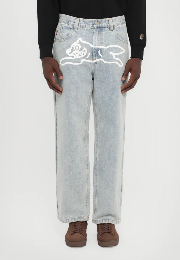 RUNNING DOG DOUBLE SCOOP PANT - Jeans Relaxed Fit - heavy wash blue