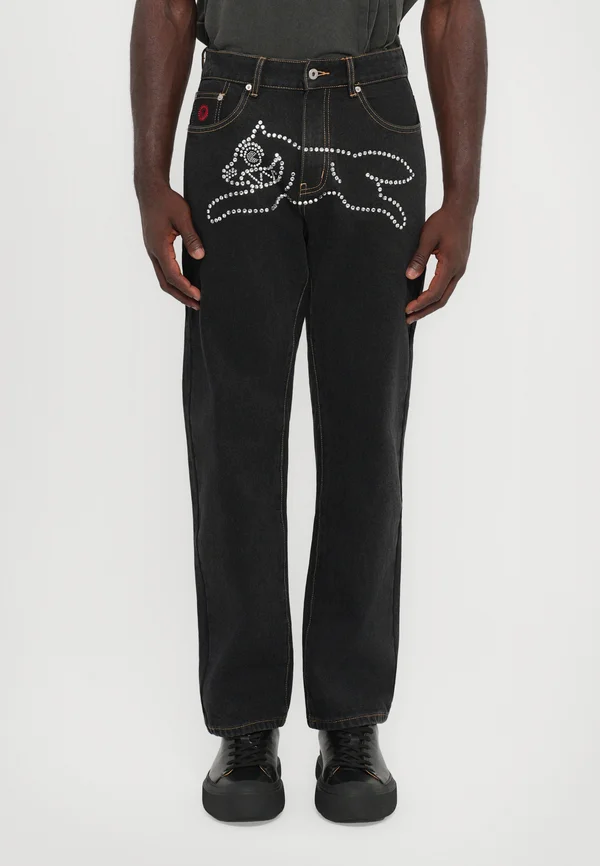 RUNNING DOG - Jeans Straight Leg - black