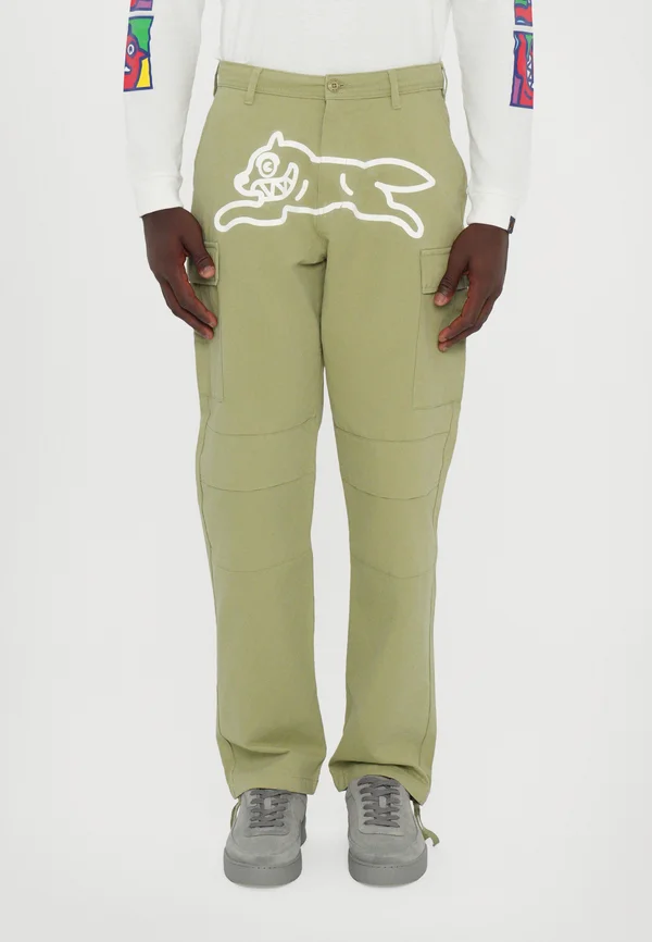 RUNNING DOG PANTS - Cargohose - green