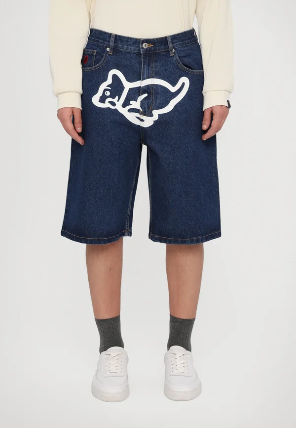 RUNNING PUPPY  - Jeans Shorts - indigo