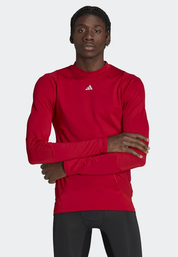 RUNNING TECHFIT COLDRE - Langarmshirt - rot