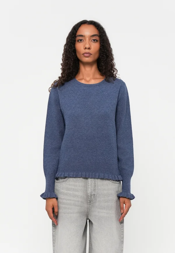 RWDAHLIA LS PULLOVER - Strickpullover - insignia blue