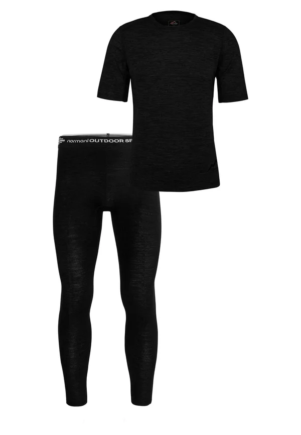 RWS MERINO FUNKTIONSUNTERWÄSCHE SET - Unterhose lang - schwarz