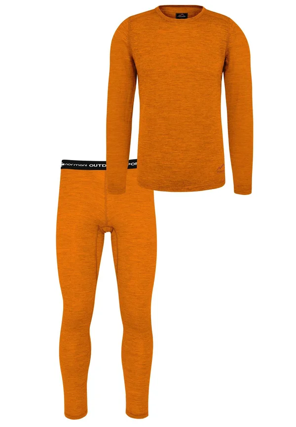 RWS Merino Unterwäsche-Set Garnitur - Unterhose lang - orange