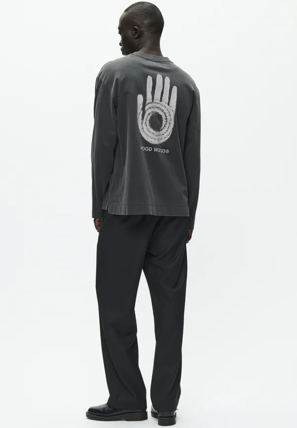 RYAN X CREW NECK INTEL - Langarmshirt - washed black