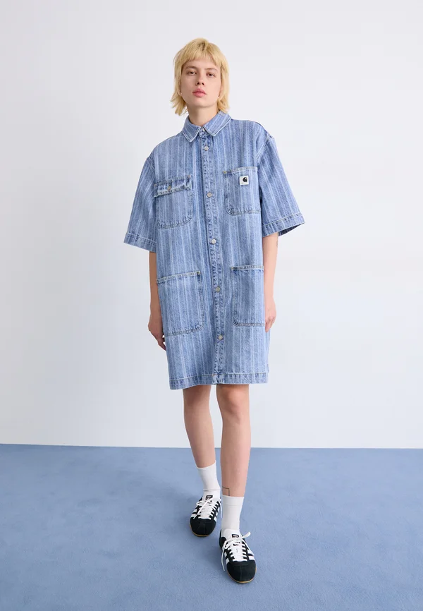 RYLAN DRESS - Jeanskleid - blue stone bleached