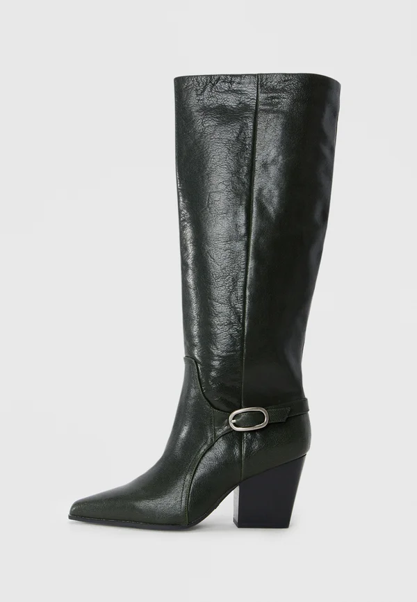 SADDLE - High Heel Stiefel - dark green