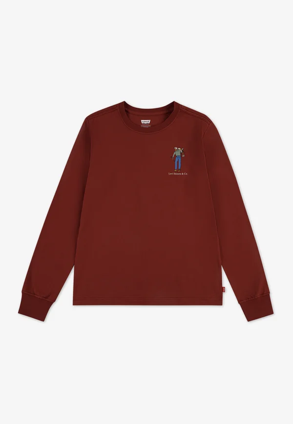 SADDLE MAN - Langarmshirt - red pear