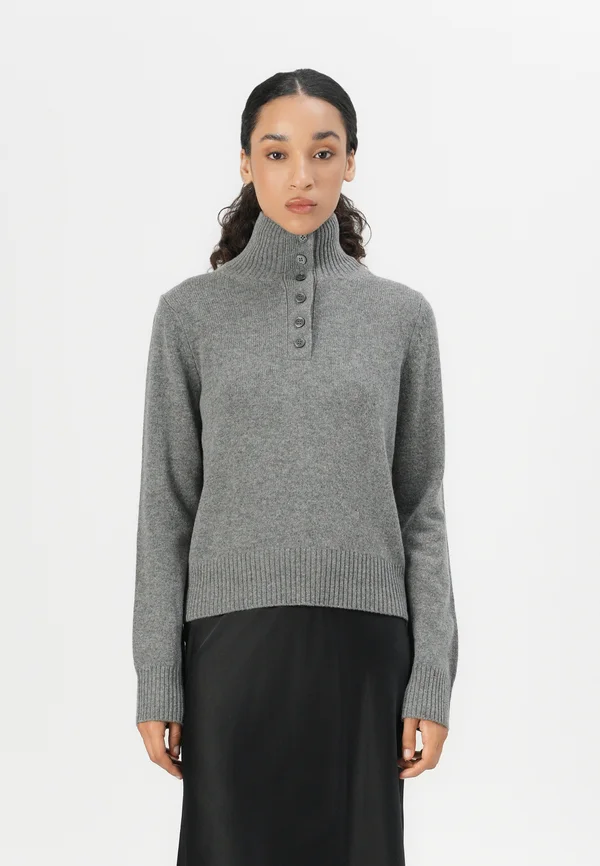 SAELIF TURTLENECK  - Strickpullover - dark grey