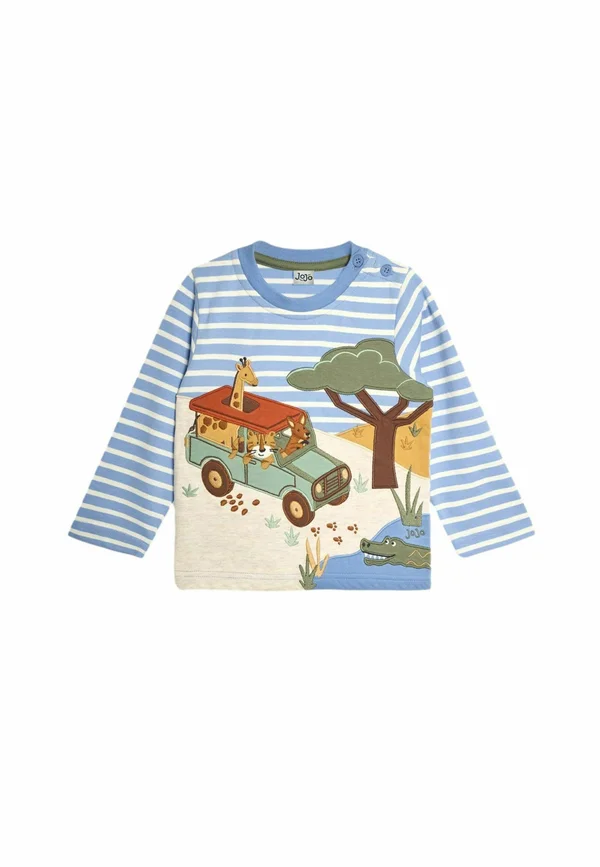 SAFARI SCENE APPLIQUE REGULAR FIT - Langarmshirt - blue