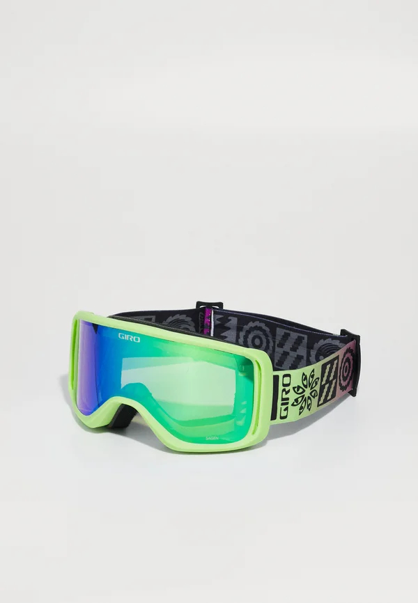 SAGEN UNISEX - Skibrille - glow green shelter pro/ loden/yellow