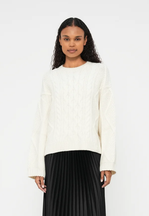 SAICOS - Strickpullover - open white