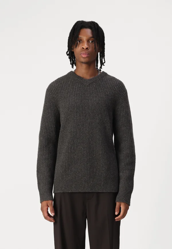 SAKOJI  - Strickpullover - volcanic ash
