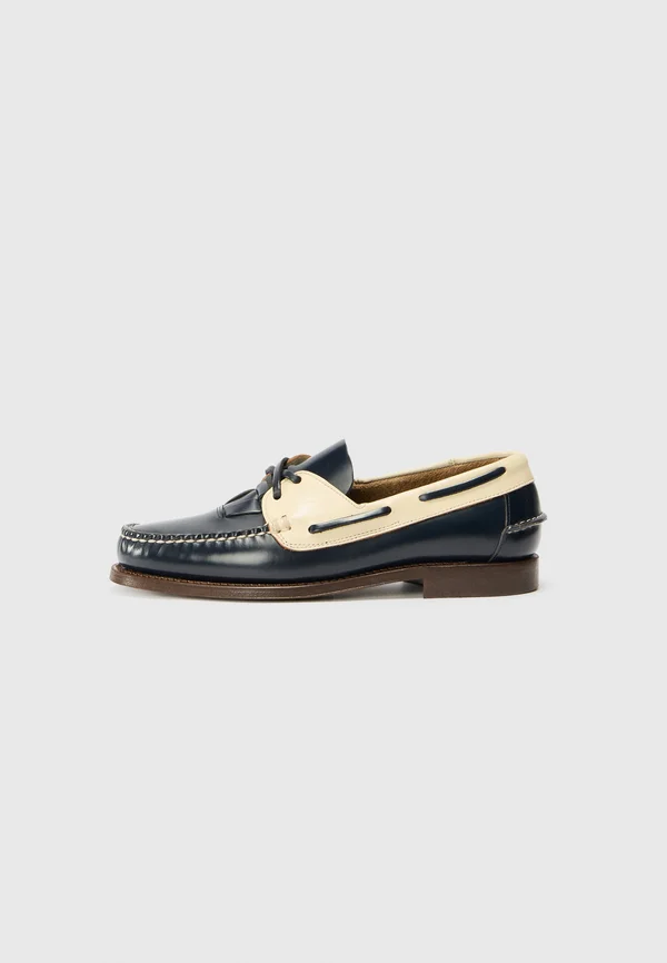 SALER - Slipper - dark navy/custard