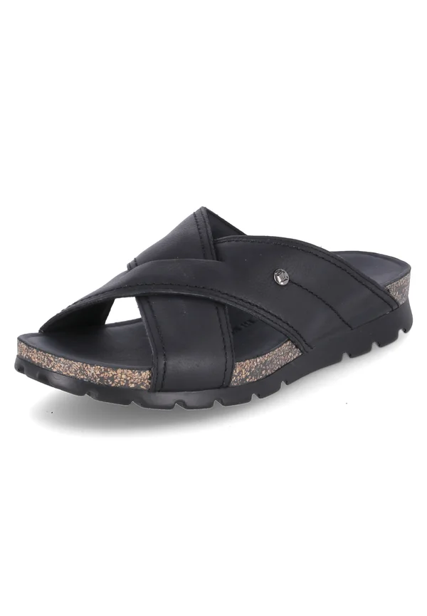 SALMAN - Pantolette flach - schwarz