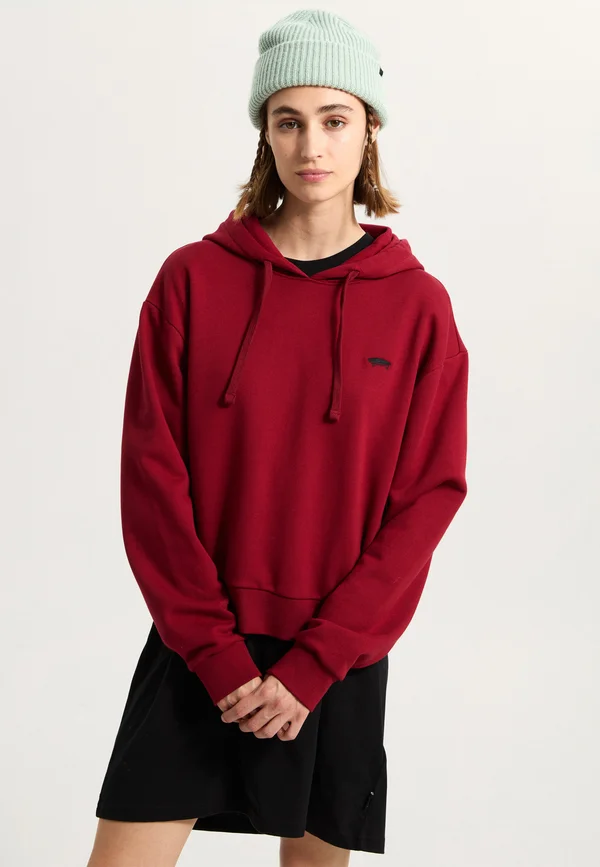 SALTON RELAXED FIT  - Kapuzenpullover - dark red
