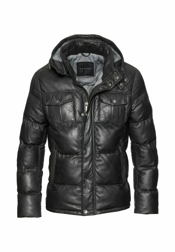 SALVATORE AUS WEICHEM - Lederjacke - schwarz