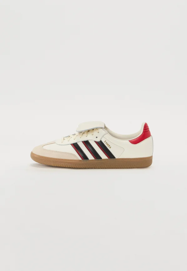 SAMBA LT UNISEX - Sneaker low - cloud white/core black/better scarlet