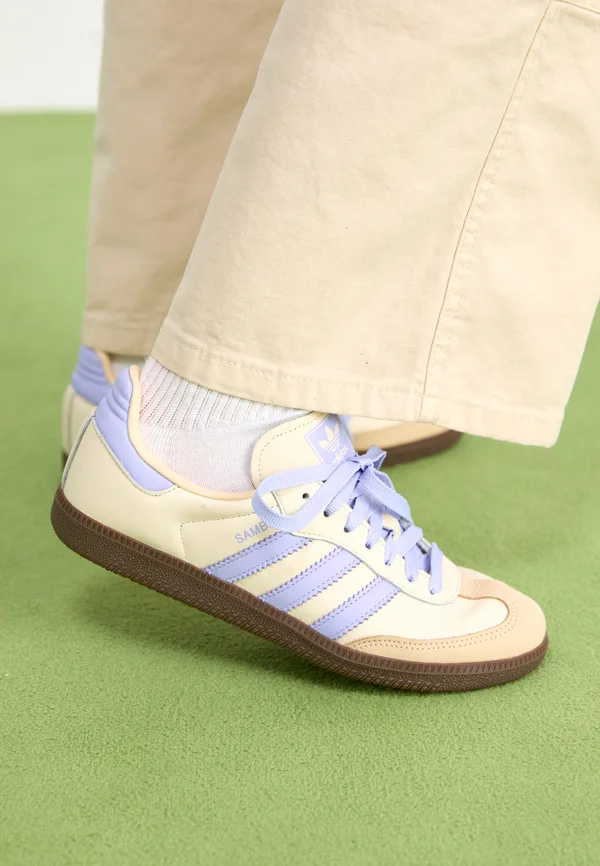 SAMBA OG - Sneaker low - white/violet/beige