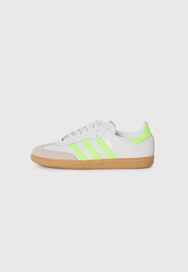 SAMBA OG UNISEX - Sneaker low - ftwr white/signal green/gum