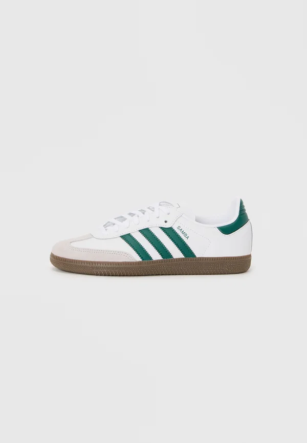 SAMBA OG UNISEX - Sneaker low - white/collegiate green/gum