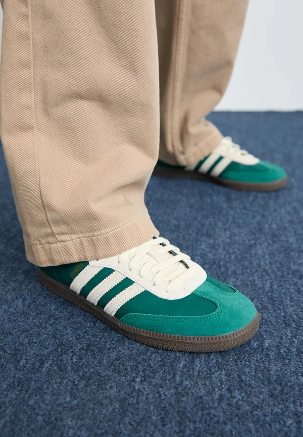 SAMBA UNISEX - Sneaker low - collegiate green/cream white/gum