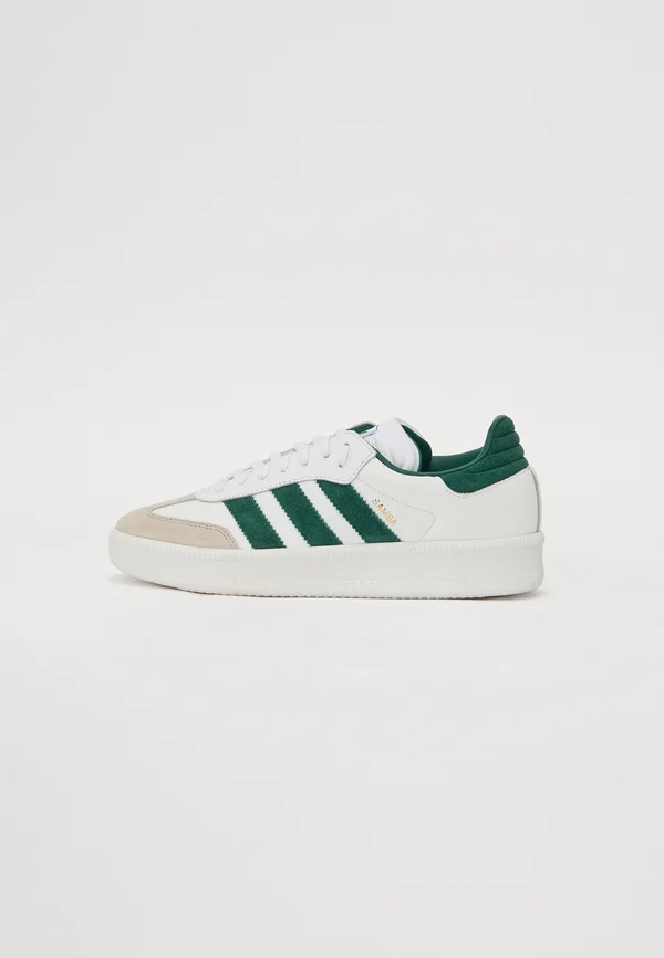 SAMBA UNISEX - Sneaker low - white/collegiate green/granite
