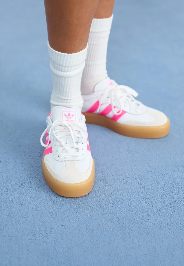 SAMBAE - Sneaker low - white/off white/lucid pink