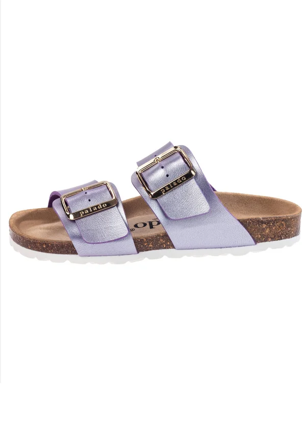 SAMOS EGS - Pantolette flach - flieder metallic