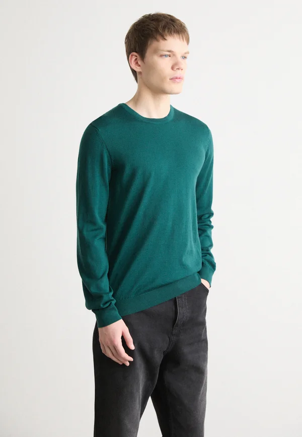 SAN CEDRIC - Strickpullover - dark green
