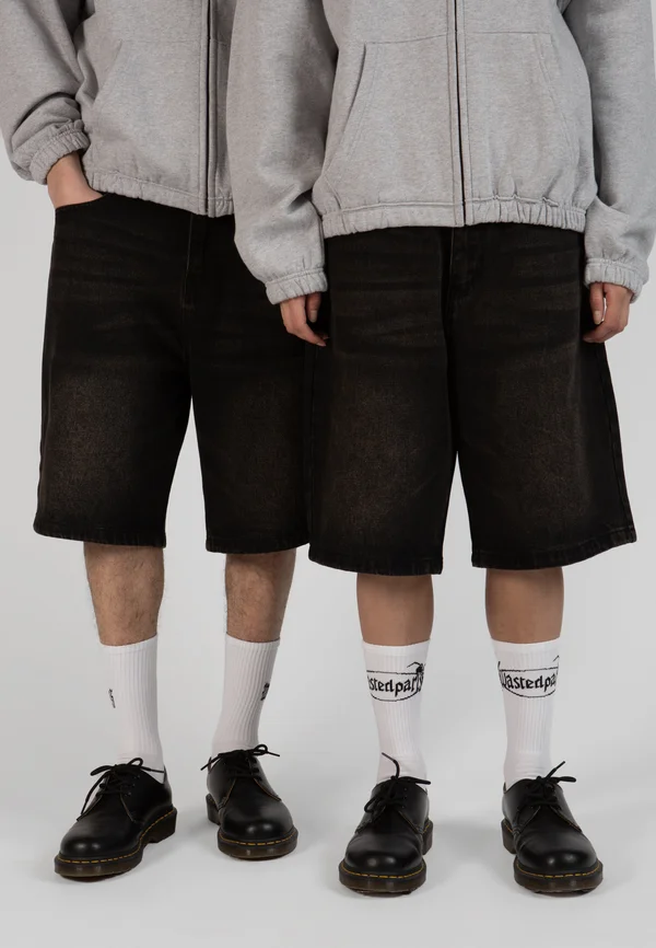 SANDBLAST CASPER SHORT UNISEX - Jeans Shorts - faded black