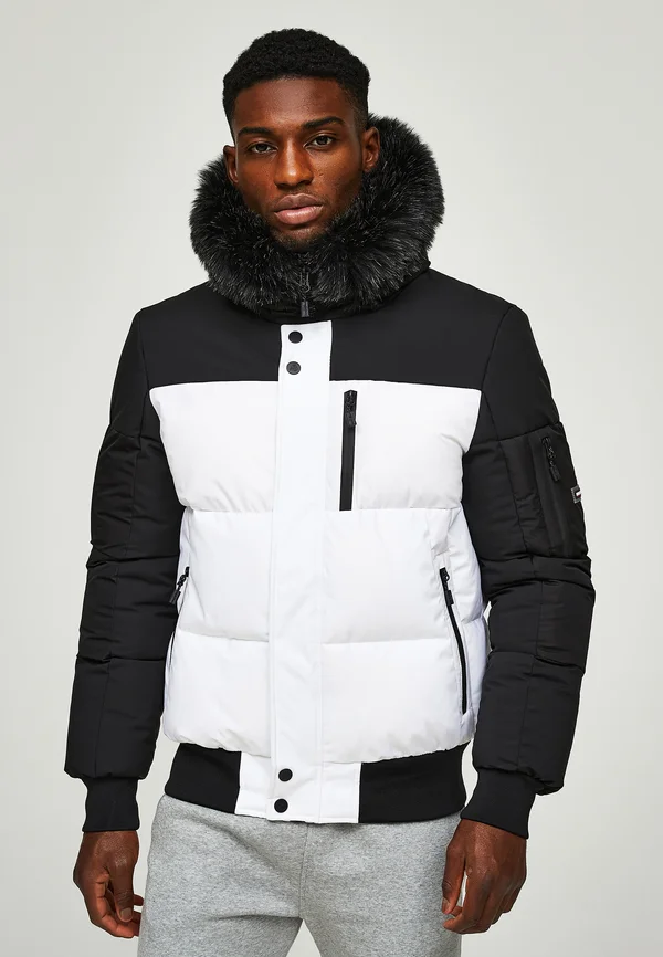 SANDERS PUFFER JACKET - Winterjacke - jet black/white